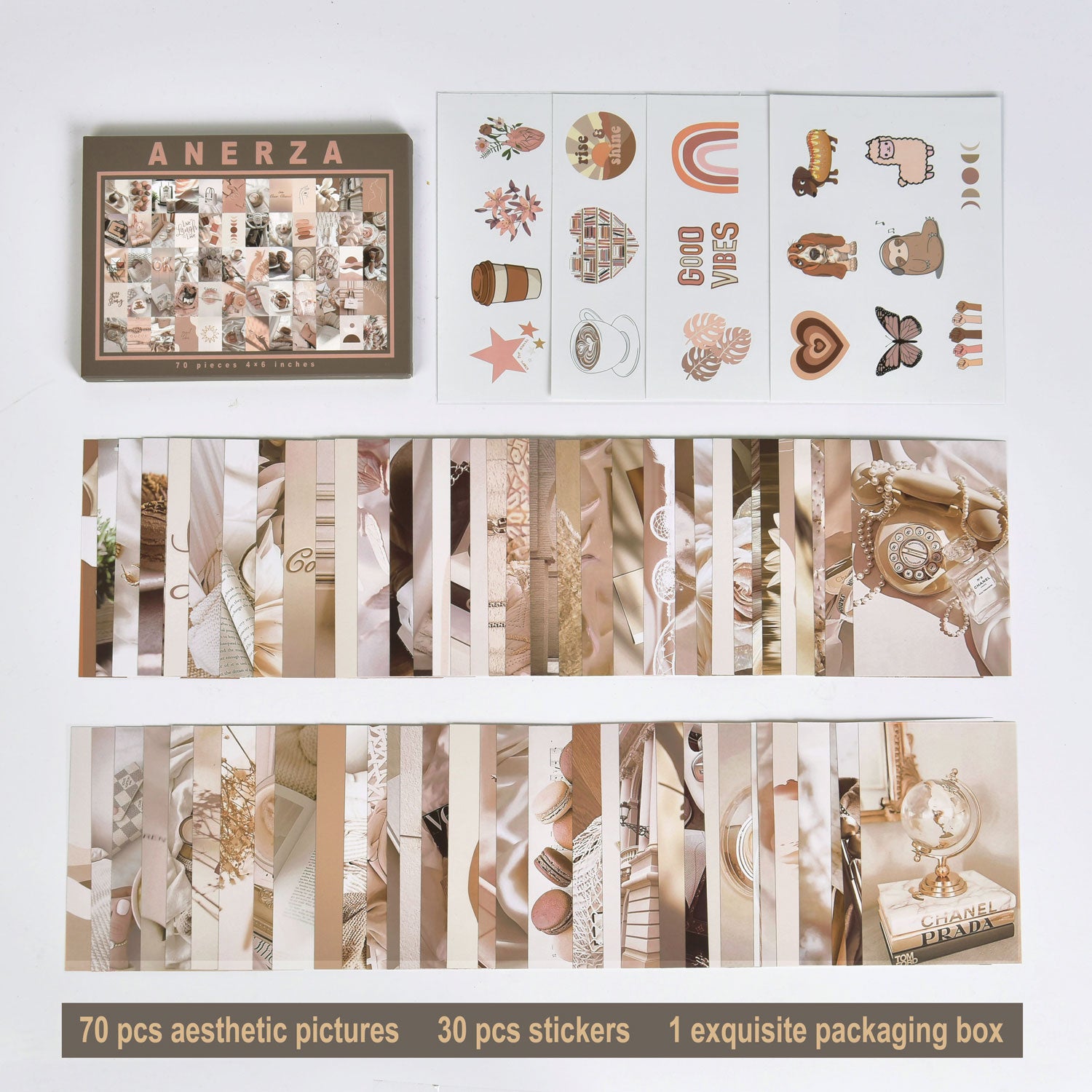 ANERZA Beige Wall Collage Kit Aesthetic Pictures, Room Decor for Bedro